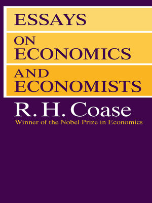 cover image of Essays on Economics and Economists